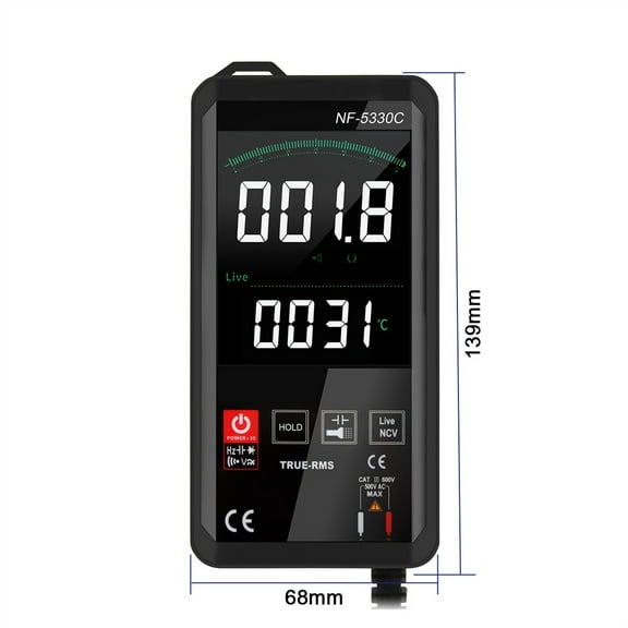 NF-5330C 2021 NEW Generation Digital Multimeter Ture RMS AC DC NCV Transistor Capacitor Temperature Voltage Smart Meter ,Fast Responses