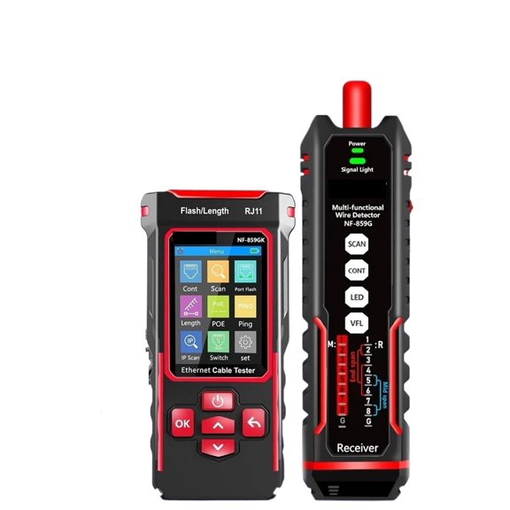 NF-859GK Line Finder Network Tester Red Light Single Head Crimping Length Breakpoint IP Scanning PING ,circuit check