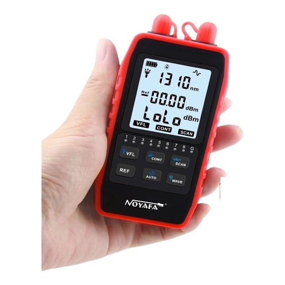 NF-908S Fiber Optical Power Tester SCAN FC SC ST -60~+8dbm Visual Fault Locator Network Cable Test Fiber Optic Fault Mete ,Portable