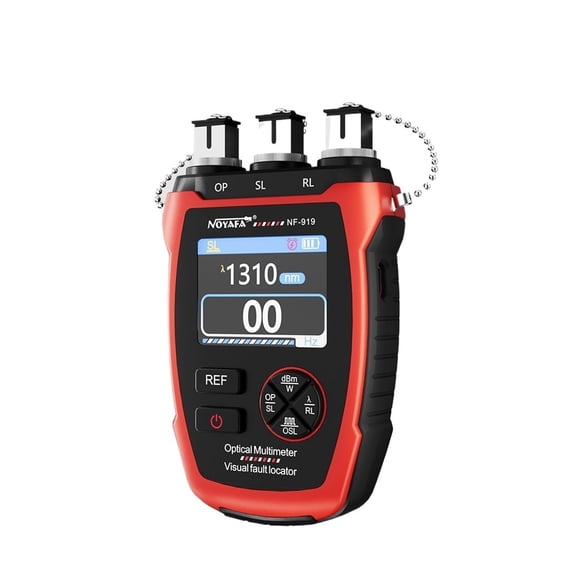 NF-919 3 In1 Fiber Optical Meter Visual Fault Locator REF/OPM Power Meter Red Light Fiber Optic Cable Tester Network Tool