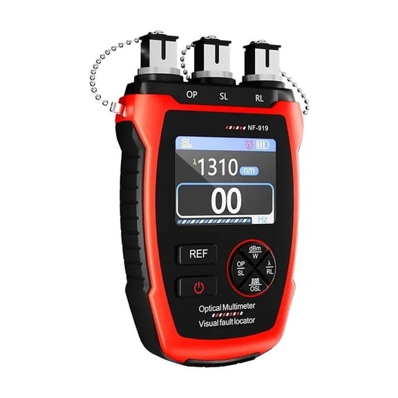 NF-919 3 In1 Fiber Optical Meter Visual Fault Locator REF/OPM Power Meter Red Light Fiber Optic Cable Tester