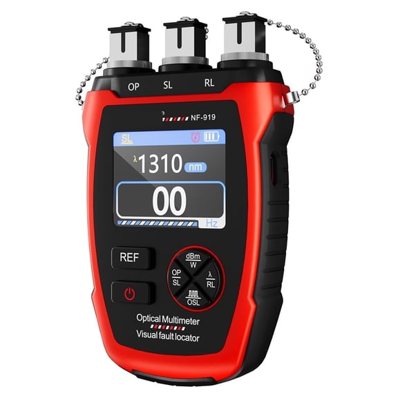 NF-919 Optical Power Meter With Light Source 6 Wavelengths Vfl Ref Sl Visual Fault Locator Light Attenuation Measurement ,Precision Tool