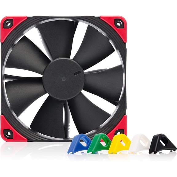 NF-F12 PWM chromax.Black.swap, Premium Quiet Fan, 4-Pin (120mm, Black)