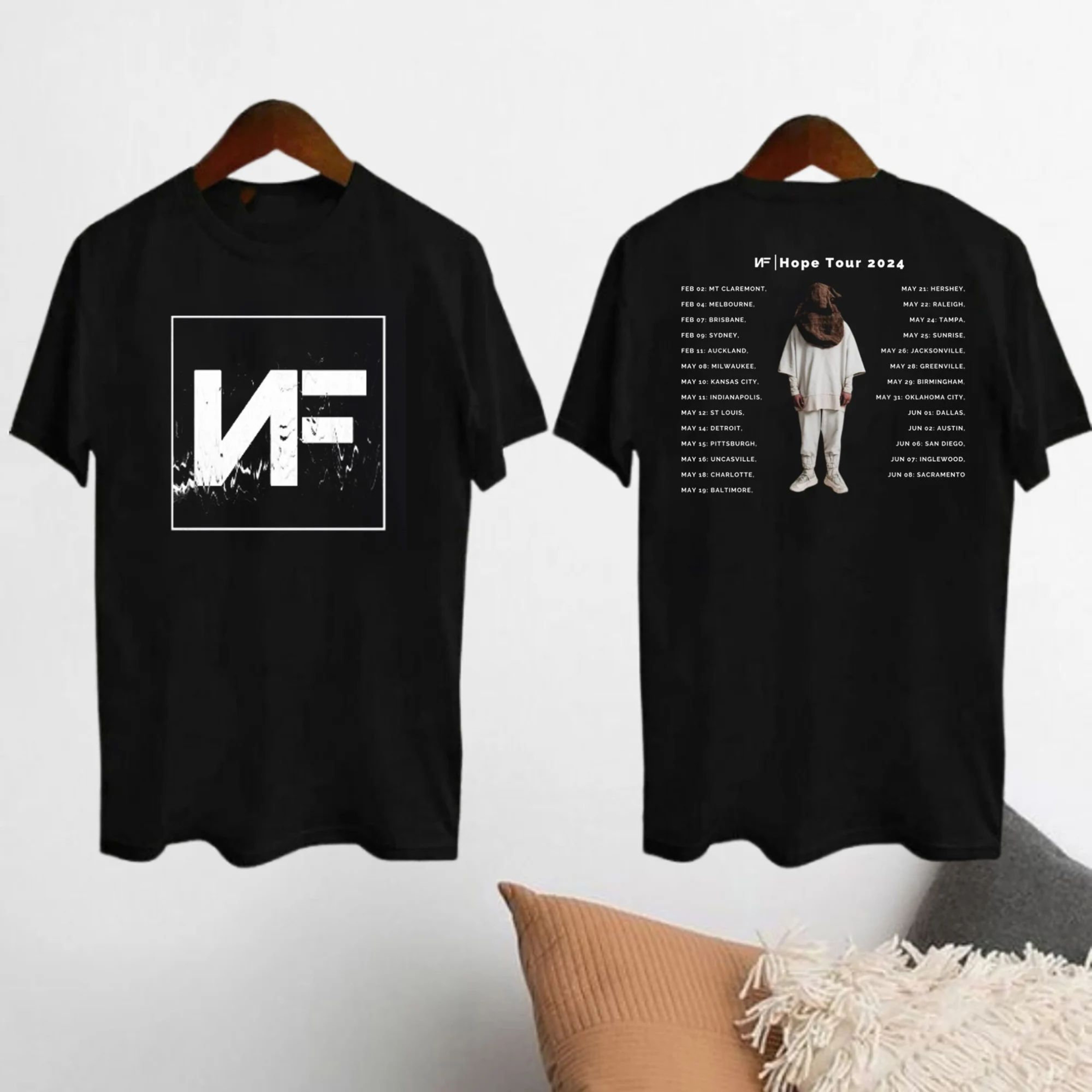 NF Hope Tour 2024 TShirt, NF Hope Concert TShirt, NF Rapper Fan Gifts, Nf Graphic Shirt, 2024