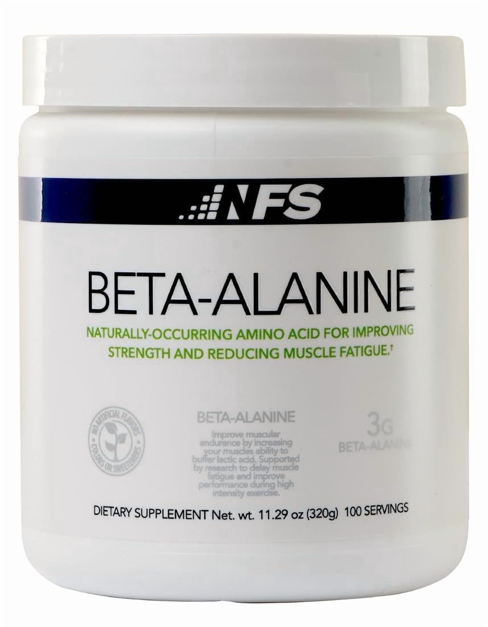 NF Sports Beta-Alanine Powder, Unflavored, Endurance and Muscle Carnosine Support, 100 Servings