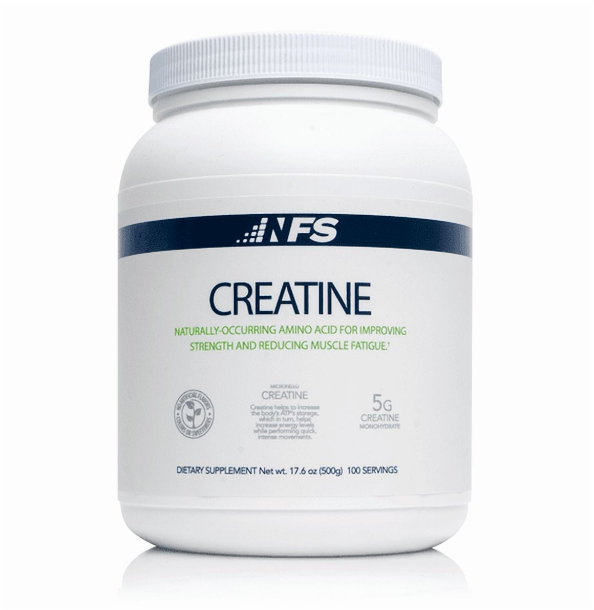 NF Sports Creatine Monohydrate Powder – Unflavored Muscle Recovery & Strength Support – 5g Pure Creatine per Serving – 100 Servings (500g)