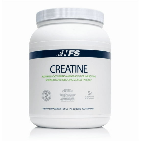 NF Sports Creatine Monohydrate Powder Unflavored Muscle Recovery & Strength Support 5g Pure Creatine per Serving 100 Servings (500g)