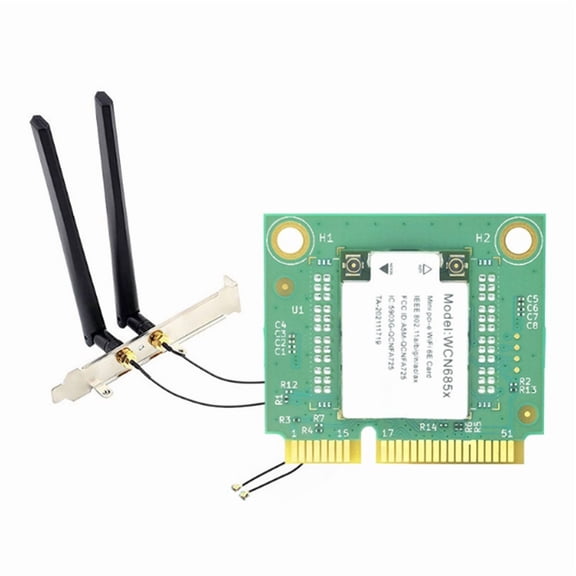 NFA725 NFA765 WCN685 Mini PCIE WIFI 6E Card AX6000 2.4G 5G 6G Bluetooth5.2 Wireless WiFi Card with 8DB Antennas