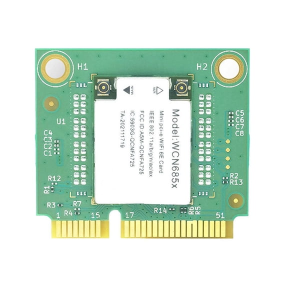 NFA725 NFA765 WCN685 WiFi Module WIFI6E AX6000 2.4G 5G 6G Bluetooth 5.2 Mini PCIE Wireless WiFi Card