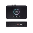 thumbnail image 1 of NFC Bluetooth 5.0 Receiver Wireless Audio Receiver Adapter with Microphone RCA AUX Out U Disk Music Playback for Headphones Speaker Home Audio System, 1 of 10