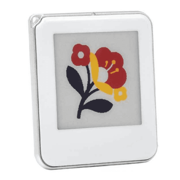 NFC E-ink Display Screen Battery-free Electronic Paper Tag, Rewritable Smart Label for Nfc Phones, Keychain Gift, Passive E-paper Display Yellow Black 4-color B