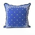 thumbnail image 1 of NFC Home Embroidered Bandana Large Throw Pillow, 24x24 Inch, Navy, 1 of 3