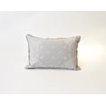 thumbnail image 1 of NFC Home Embroidered Bandana Lumbar Throw Pillow, 12x18 Inch, Grey, 1 of 3