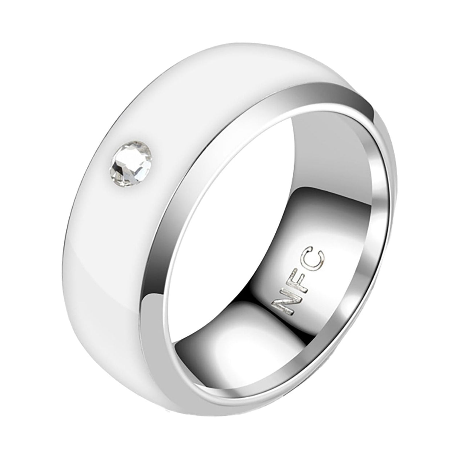 NFC Multifunctional Tag Ring Fashionable Diamond Wearable Ring