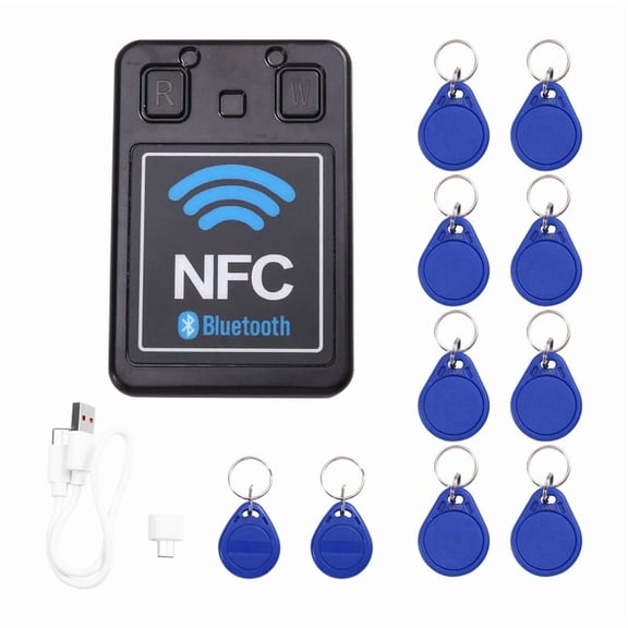 NFC-PRO Dual-Band Bluetooth + Applet RFID Smart Chip Card Copier Encryption Key Reader 13.56Mhz 125Khz Clone Rewritable