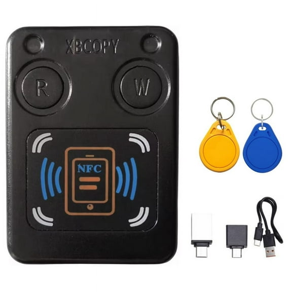 NFC RFID Smart Chip Card Reader +CUID/UID Keychain ID IC 13.56Mhz