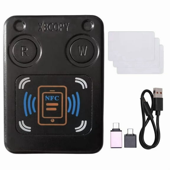 NFC RFID Smart Chip Card Reader Copier+3XCUID Card IC 13.56Mhz ID 125Khz 250Khz 375Khz RFID Token Clone Duplicator