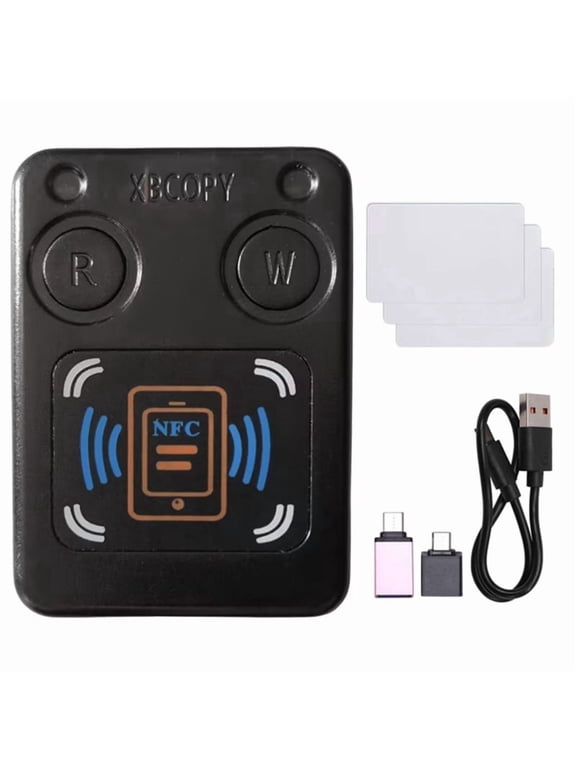 NFC RFID Smart Chip Card Reader Copier+3XCUID Card IC 13.56Mhz ID 125Khz 250Khz 375Khz RFID Token Clone Duplicator