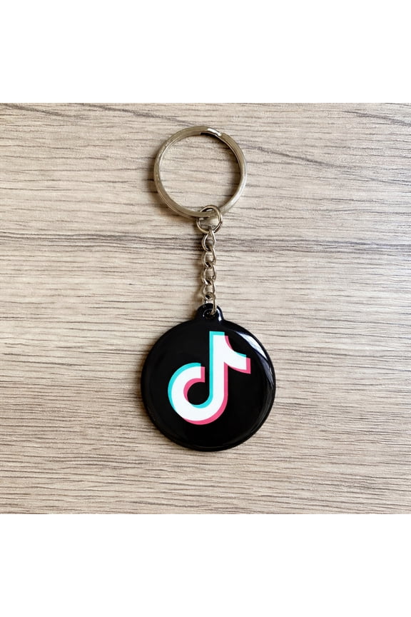 NFC Social Media Sharing Keychain – Epoxy Tap Card for Google Reviews, Instagram Facebook