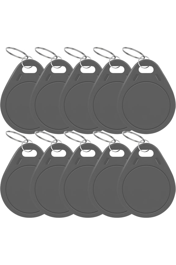 NFC Tags 215 NFC Keytags Black NFC fob Rewritable NFC 215 Tag NFC Business Card Programmable NFC Tag 504 Bytes Memory,Compatible with Android & iPhones (Grea-NTAG215-3#-10PCS)