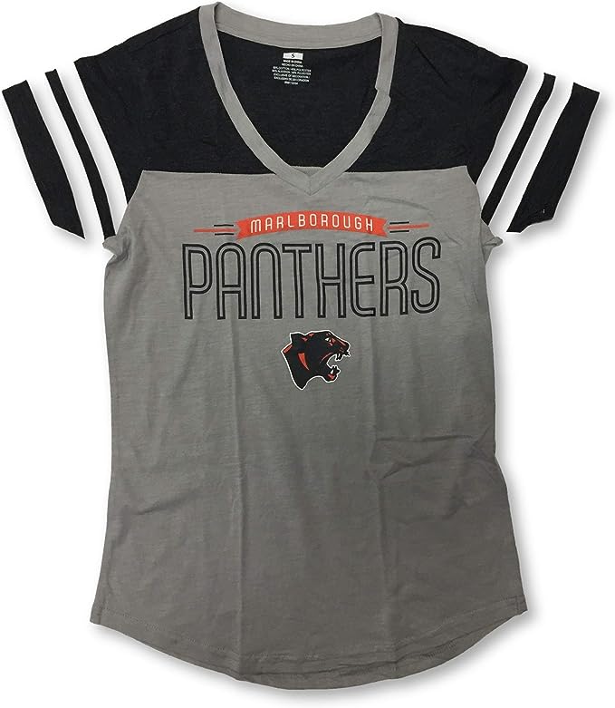 NFHS Marlborough High School Panthers Massachusetts V-Neck Juniors T ...