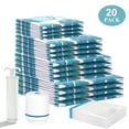 thumbnail image 1 of NFJOY Vacuum Storage Bags 20 Packs Vacuum Space Saving Bags Vacuum Travel Bags with Hand and Electric Pump Vacume Seal Bags for Clothes, Blanket, Duvets, Pillows, Comforters, Travel, 1 of 8