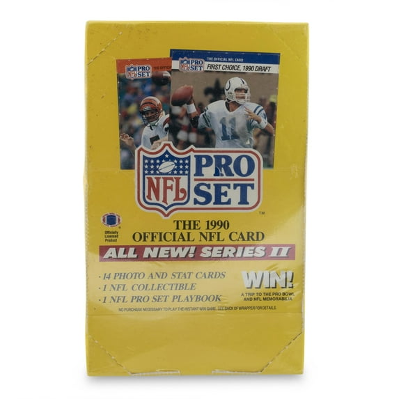 NFL Leaf 1990 Pro Set Football Series 2 Trading Card WAX Box (36 Packs)