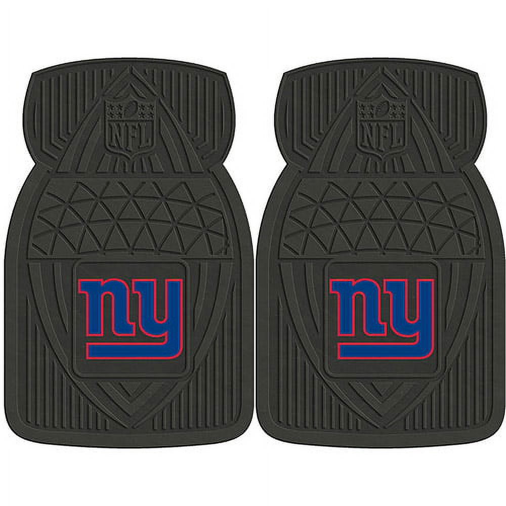 NFL 2-Piece Heavy-Duty Vinyl Car Mat Set, New York Giants - SPORTS LICENSING SOLUTIONS - image 1 of 2