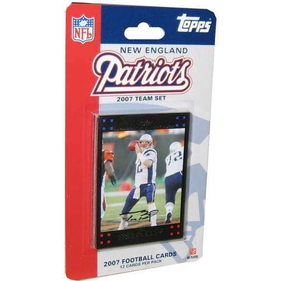 NFL 2007 Topps Football Cards New England Patriots Team Set