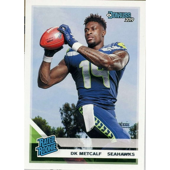 NFL 2019 Panini Donruss DK Metcalf Trading Card #313 (Rated Rookie)