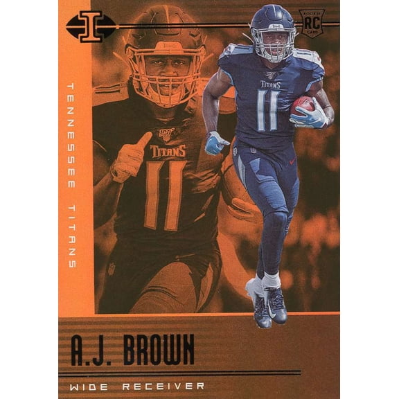 NFL 2019 Panini Illusions A.J. Brown Orange Trading Card #54 (Rookie)