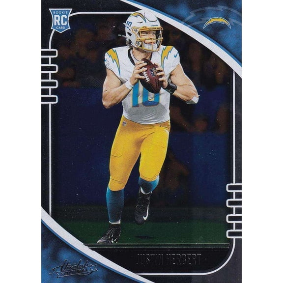 NFL 2020 Absolute Football    Justin Herbert Single Sports Card (Rookie Card) #167