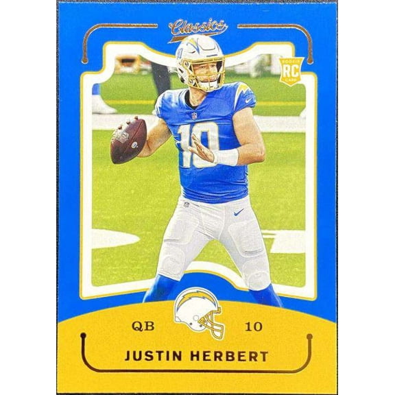 NFL 2020 Chronicles Classics Justin Herbert Single Sports Card CL-3 (Rookie Card)