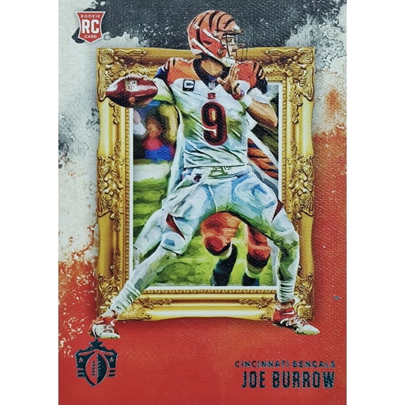 NFL 2020 Chronicles Gridiron Kings Joe Burrow Teal Blue Trading Card GK-1 (Rookie) (Panini)