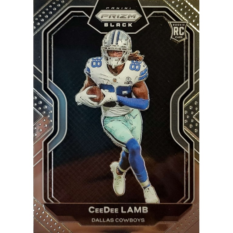 NFL 2020 Chronicles Prizm Black Football CeeDee Lamb Single Sports Card ( Rookie) 