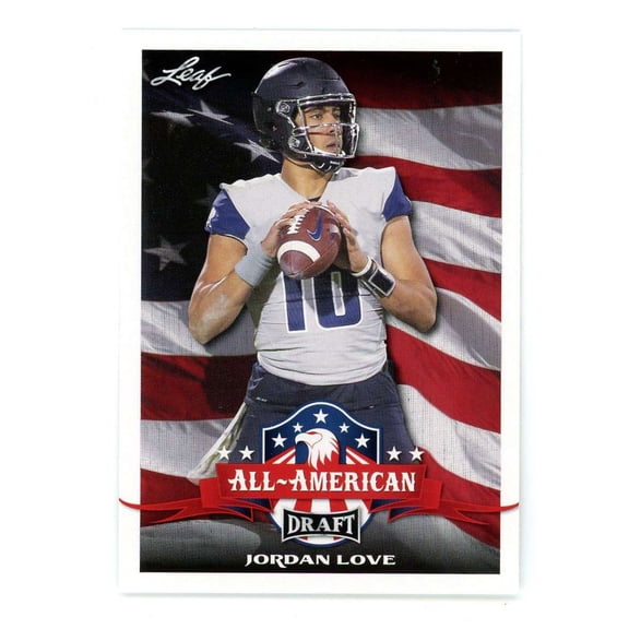NFL 2020 Leaf Draft All-American  Jordan Love #71 (Rookie)