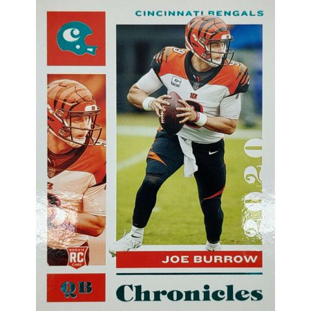 NFL 2020 Panini Chronicles Football Joe Burrow Teal Trading Card #19 (Rookie)