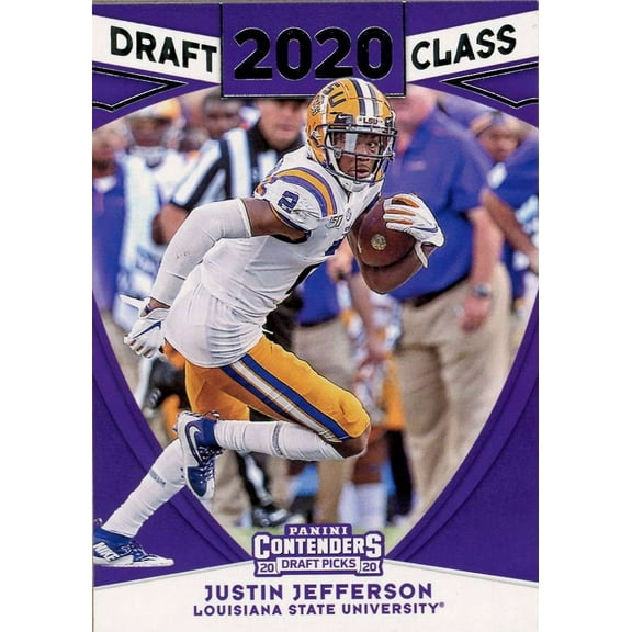 NFL 2020 Panini Contenders Draft Picks Justin Jefferson Trading Card #17 (Rookie)