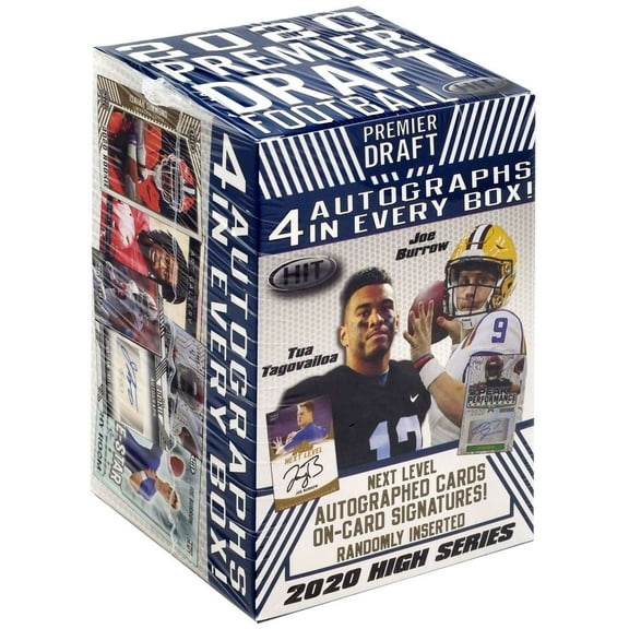 NFL 2020 Sage Hit Football Premier Draft High Series Trading Card BLASTER Box