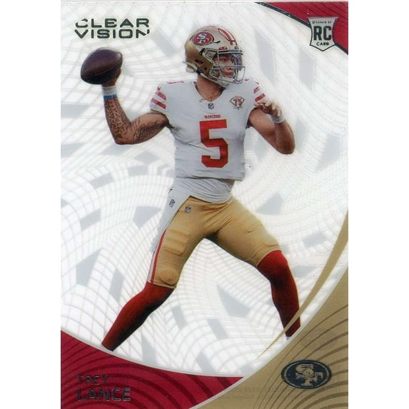 NFL 2021 Chronicles Clear Vision Trey Lance Trading Card CVR-3 (Rookies) (Panini)