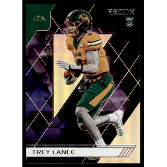 NFL 2021 Chronicles Recon Draft Picks Trey Lance Trading Card #134