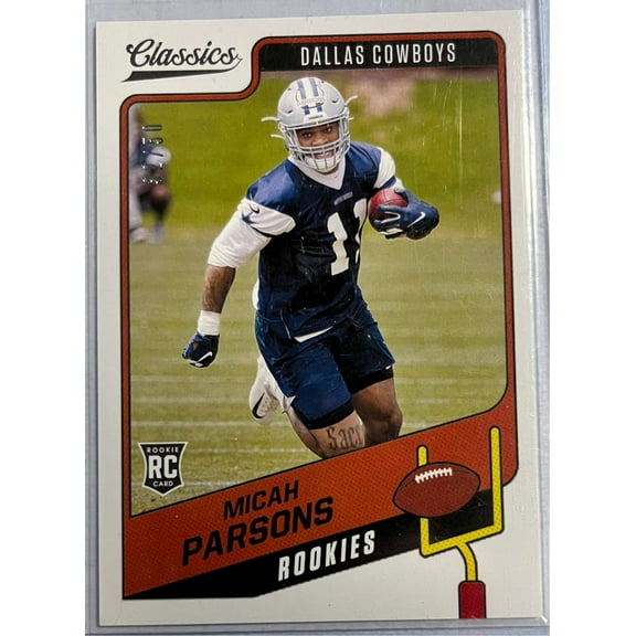 NFL 2021 Classics Football Micah Parsons Rookie Trading Card #196 (32/50) (Panini)