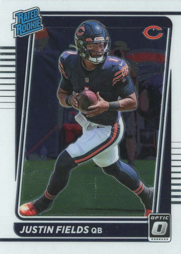 NFL 2021 Donruss Optic Justin Fields #204 (Rated Rookie