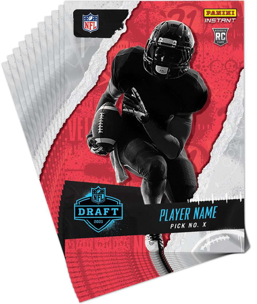 NFL 2021 Instant Football Draft Night Trading Card Set (40 Cards)