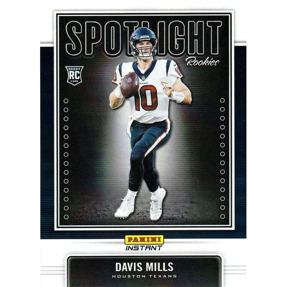 NFL 2021 Instant Football Spotlight Rookies Davis Mills Trading Card (Rookie Card) #22