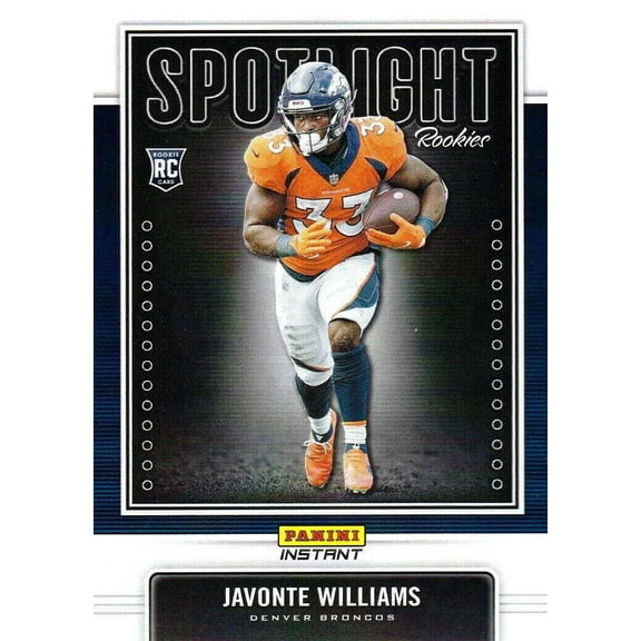 NFL 2021 Instant Football Spotlight Rookies Javonte Williams Trading Card (Rookie Card) #15