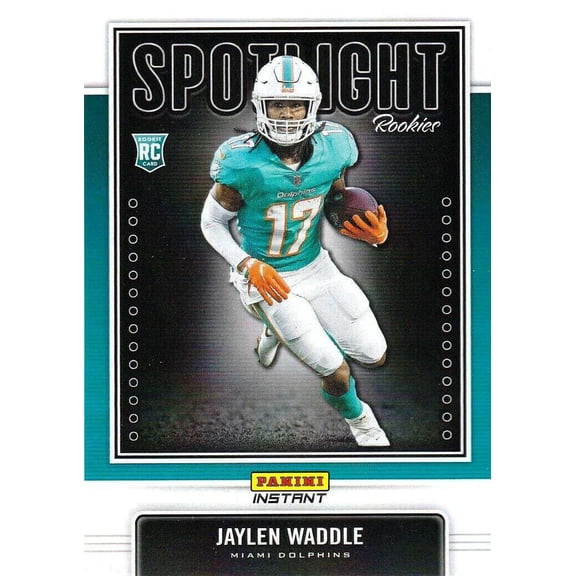 NFL 2021 Instant Football Spotlight Rookies Jaylen Waddle Trading Card (Rookie Card) #6