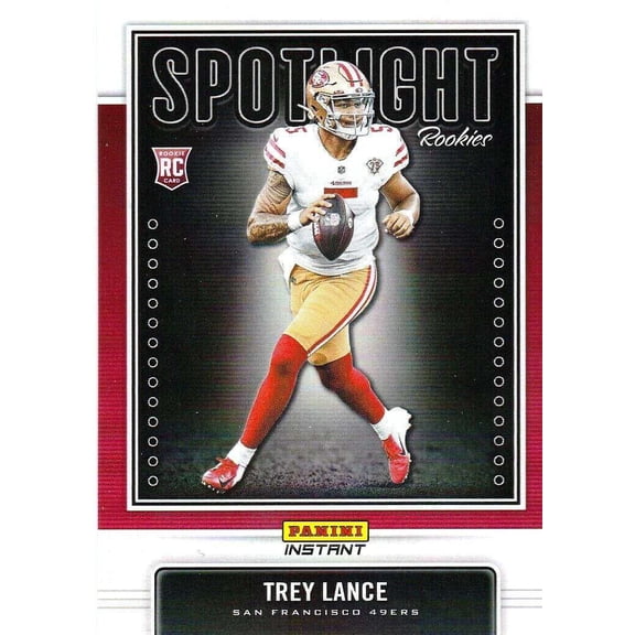 NFL 2021 Instant Football Spotlight Rookies Trey Lance Trading Card (Rookie Card) #3