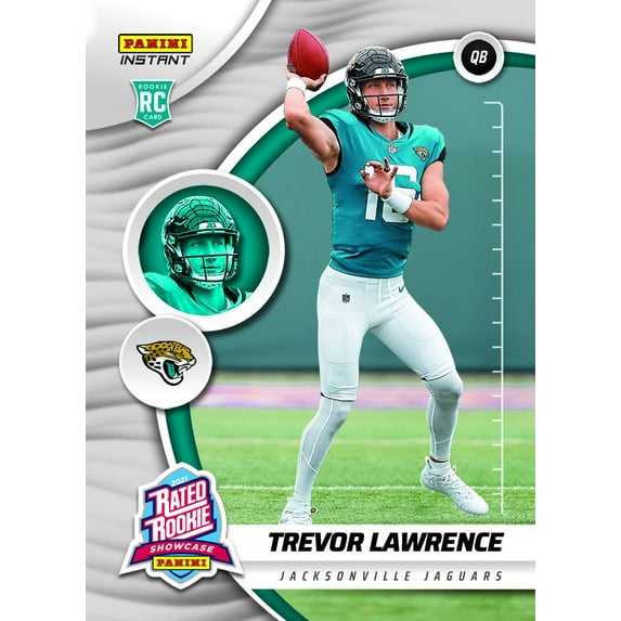 NFL 2021 Instant Rated Rookie Showcase Football Trevor Lawrence Trading Card #RS1