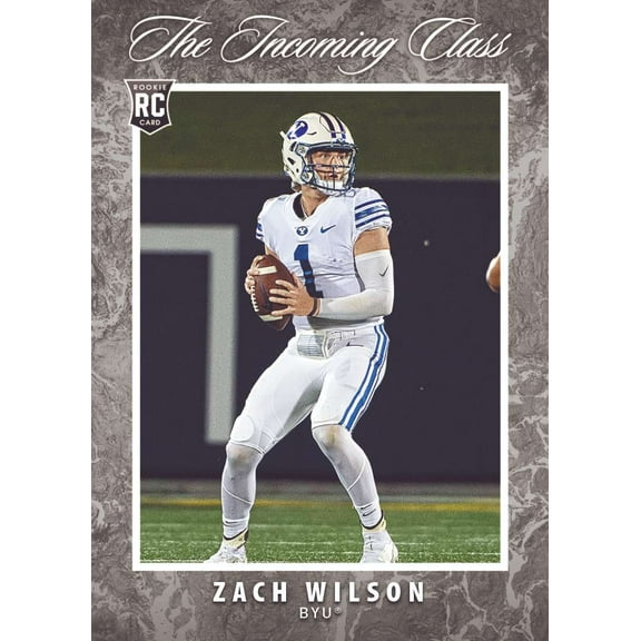 NFL 2021 Instant The Incoming Class Football   Zach Wilson Trading Card (Rookie Card)